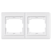 PRESTIGE Maska dvostruka sa medjuramom horizont. bela