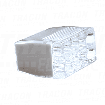 Bezvijcana spojnica vodova providna/crna8×0.5-2.5mm2. 450VAC