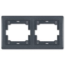 PRESTIGE maska dvostruka horiz.sivo-grafit(6701.2