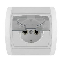 STATUS Dvopolna prikjucnica 16A/250V sa transp. poklopcem