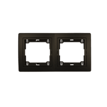 PRESTIGE Maska dvostruka horizontalna Crna Soft