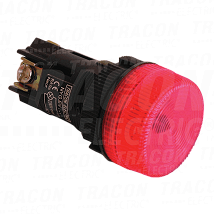 Plast. Sig. lampa crvena bez sijalica0.4A/250V AC. d=22mm. I