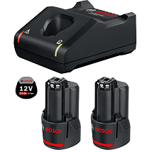 Bosch 2 x akumulator GBA 12V 2,0 Ah + punjač GAL 12V-40, starter set