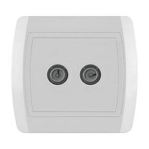 STATUS TV prikjucnica sa dva modula prolazna/zavrsna