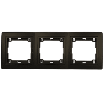 PRESTIGE Maska trostruka horizontalna Crna Soft