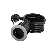 Ugradna uticnica za namestalj 16A 250V 3680W crna