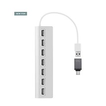 TNB HUBUSB7ALU HUB Razdelnik SA  7USB KONEKTORA,ALUMINIJUMSKI