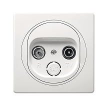 E612P.00 Prikljucnica antenska bela