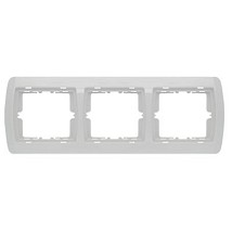 STATUS Trostruki ukrasni okvir horizontalni beli