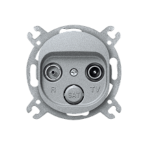 E612P.S Prikljucnica antenskabez maske EON TV/FM - prolazna