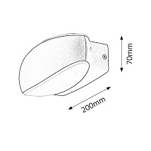 SPOLJNA ZIDNA LED LAMPA BRISTOL 8705 RABALUX