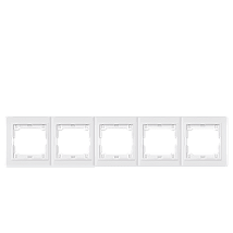 Maska petostruka sa medjuramom PRESTIGE - horizontalna. bela