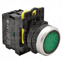 Svetleca sklopka zeleni 1NO 5A/230V AC-15 IP65 LED 230V