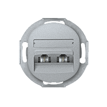 E613.S Prikljucnica telefonskabez maske EON 2xRJ12 6/4 Cat
