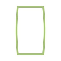 STATUS Ukrasni okvir dvost. prik. svetlo zeleni