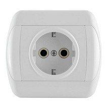 ROYAL Dvopolna prikjucnica 16A/250V bela