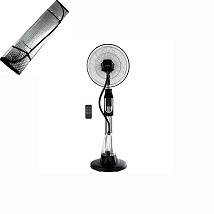 NIAROS PODNI Ventilator SA RASPRSIVAČEM, PREČNIK 43CM, 70W, DALJINSKI, CRNI