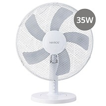 NIAROS STONI Ventilator PREČNIKA 31CM, 35W, BELI
