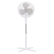 NIAROS PODNI Ventilator PREČNIKA 43CM, 45W, VISINA DO 133CM, BELI