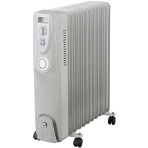 Uljani radijator 11 rebara 2500W sa tajmerom bela ENTAC