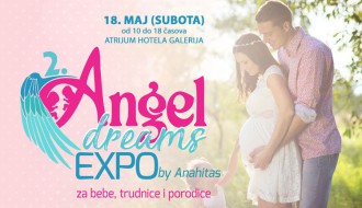 "Angel dreams" sajam za bebe, trudnice i porodice 18. maja u hotelu Galerija