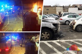 Zapaljen automobil u centru Subotice