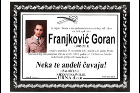 Sahrana Gorana Franjkovića