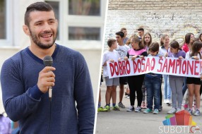 Davor Štefanek u poseti OŠ "Đuro Salaj"