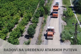 Završni radovi na cementnoj stabilizaciji atarskih puteva