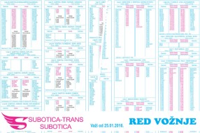 Od ponedeljka novi red vožnje autobusa