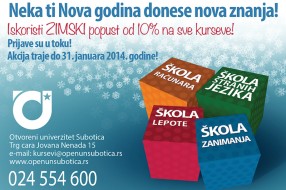 Zimski popust na sve kurseve Otvorenog univerziteta