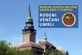 Nedeljni izveštaj Matične kancelarije (11 - 17. april)