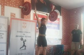 Brigita Lukač zauzela prvo mesto na Prvenstvu Srbije u dizanju tegova