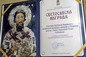 Emilija Grubanov Martinek dobitnica Svetosavske nagrade