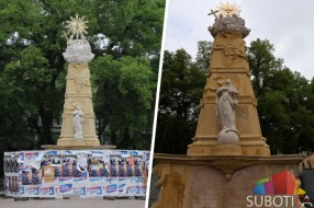 Otkrivanje spomenika Svetog Trojstva u nedelju