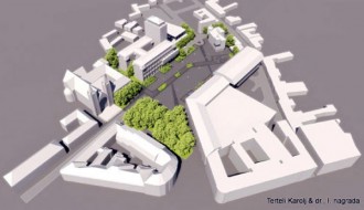 Manifestacioni Trg ispred Otvorenog univerziteta