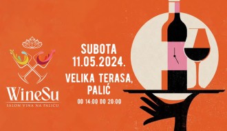 Salon vina "WineSu" 11. maja na Velikoj terasi