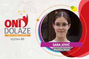 Oni dolaze: Sara Jović, učenica generacije Osnovne muzičke škole