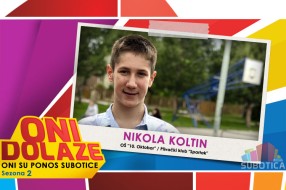 Oni dolaze: Nikola Koltin, maturant OŠ "10. oktobar" i član Plivačkog kluba "Spartak"