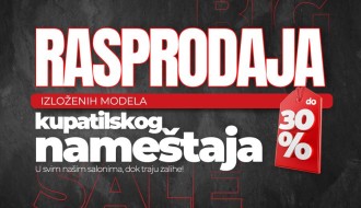 Velika rasprodaja izloženih modela kupatilskog nameštaja – uštedite do 30%!