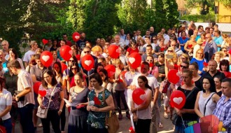 Protest roditelja đaka OŠ "Miloš Crnjanski"
