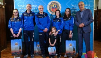 Gradonačelnik Bakić primio predstavnike Streljačkog kluba "Spartak" povodom nedavnog uspeha na Prvenstvu Srbije