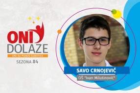 Oni dolaze: Savo Crnojević, maturant OŠ "Ivan Milutinović" i član RK "Spartak"