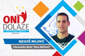 Oni dolaze: Njegoš Milović, maturant Ekonomske škole i član OKK "Spartak"