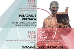 Program obeležavanja "Dana biskupa Ivana Antunovića"