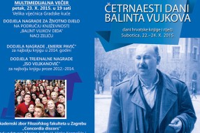 Danas počinju "XIV Dani Balinta Vujkova"