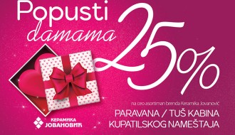 Popust od 25 odsto u "Keramici Jovanović" povodom Dana žena