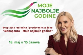 Besplatna radionica i predavanje za žene "Menopauza - Moje najbolje godine"