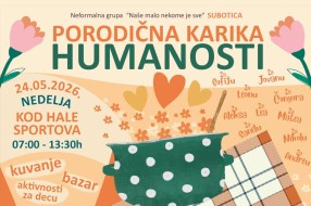 "Porodična karika humanosti", u nedelju kod Hale sportova