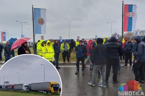 Kamioni blokirali Granični prelaz „Kelebija“